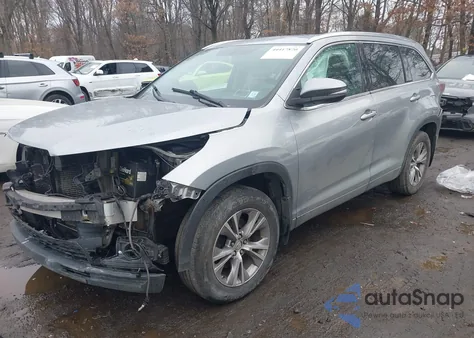 2015 Toyota Highlander Xle V6 from USA, damaged, VIN 5TDJKRFH8FS186764